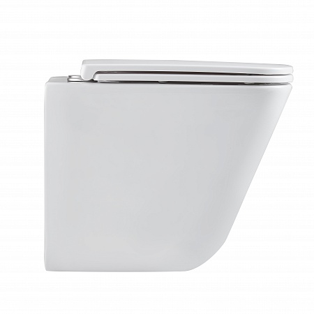 Подвесной унитаз безободковый Terminus Ватикан Монолит 490х340 белый Вольск - фото 4