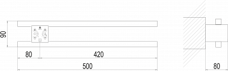 Полка Электро П2 ПРОФ 500х90 NEW Вольск - фото 4